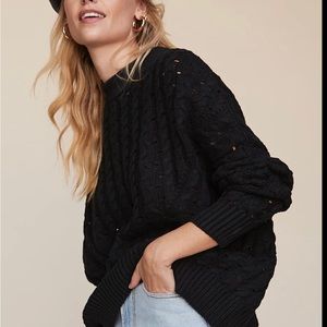 LPA oversized black chunky sweaty